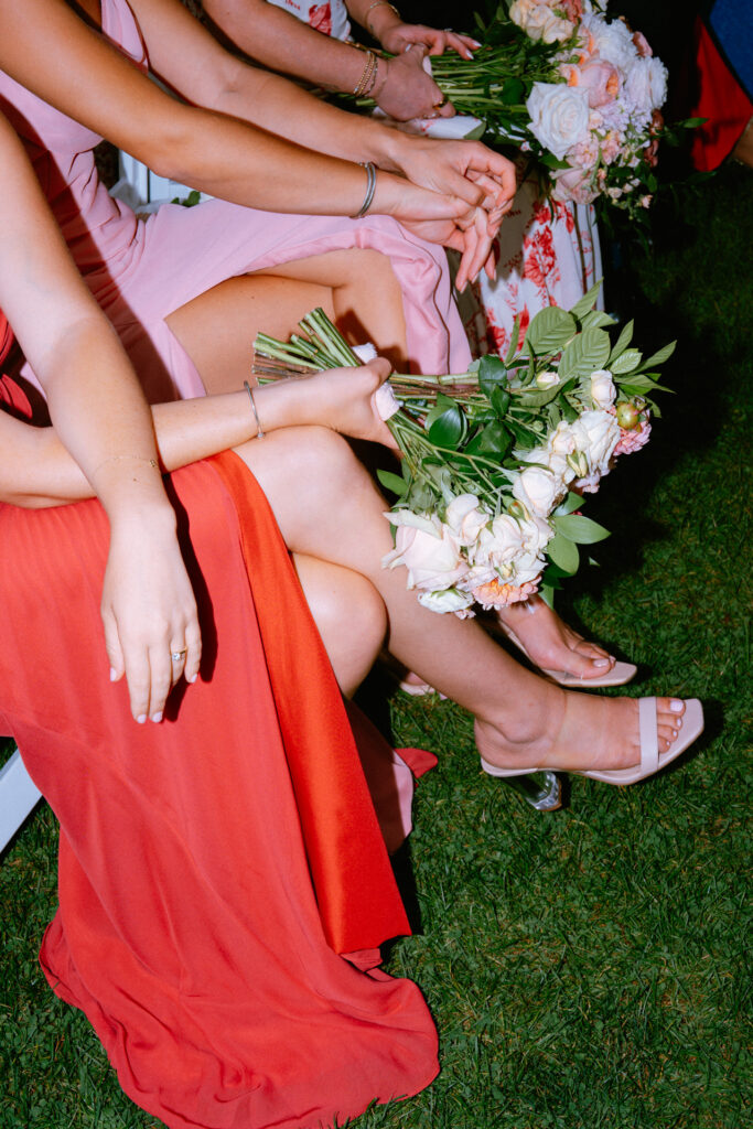 bridal party candid photo 